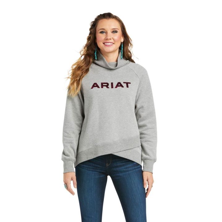 Ariat REAL Crossover Sweatshirt Sive | Ty6yLgH3