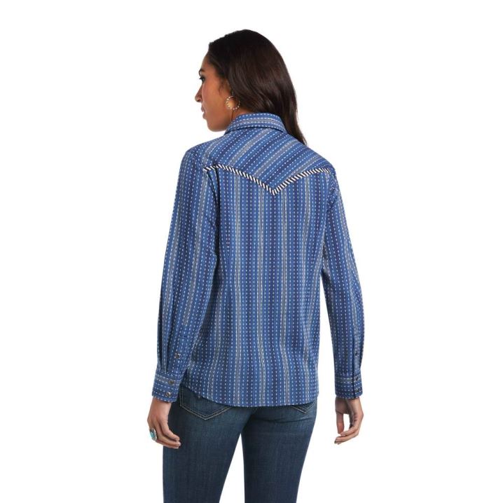 Ariat REAL Darling Shirt Chambray Dobby | HsP7T1P3