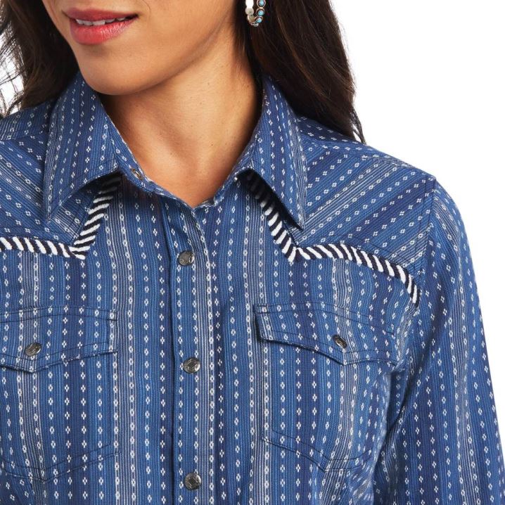 Ariat REAL Darling Shirt Chambray Dobby | HsP7T1P3