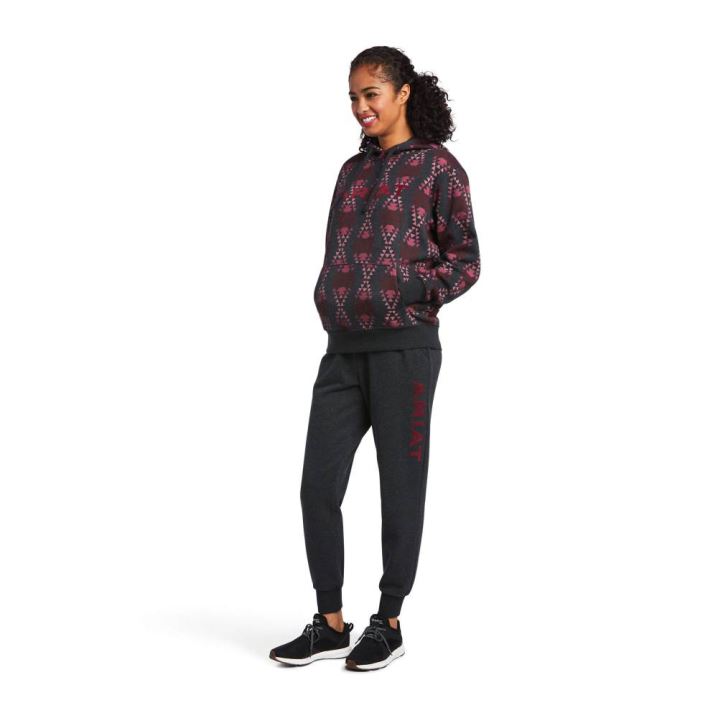 Ariat REAL Diamondback Printed Sweatshirt Sive | E5HQF4VP