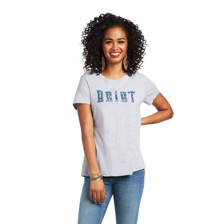 Ariat REAL Kinship Tee Sive | gxZvelVx