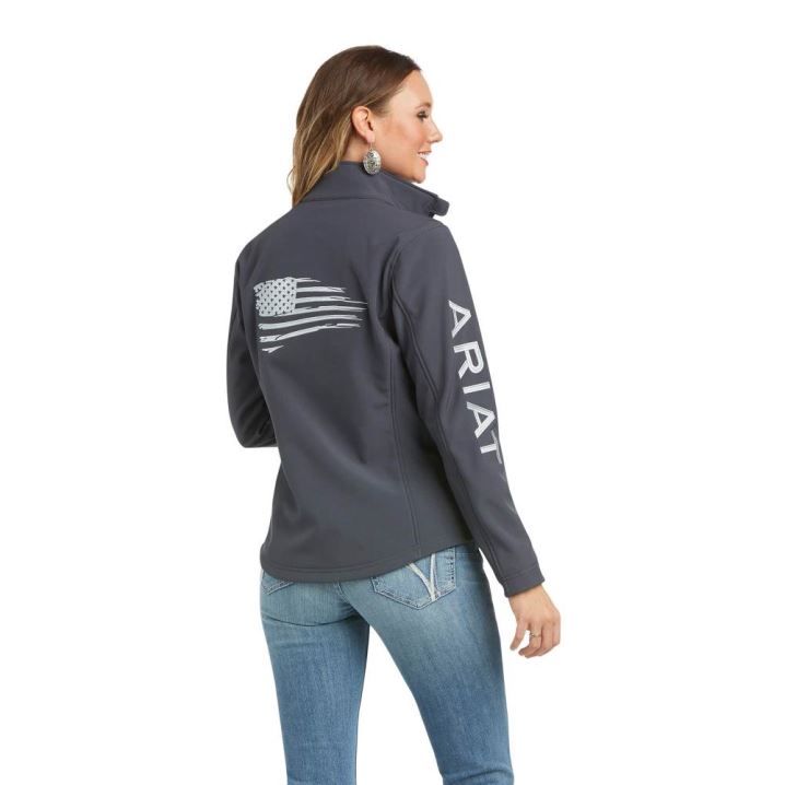 Ariat REAL Team Patriot Softshell Jacket India Ink | NhykNy7X