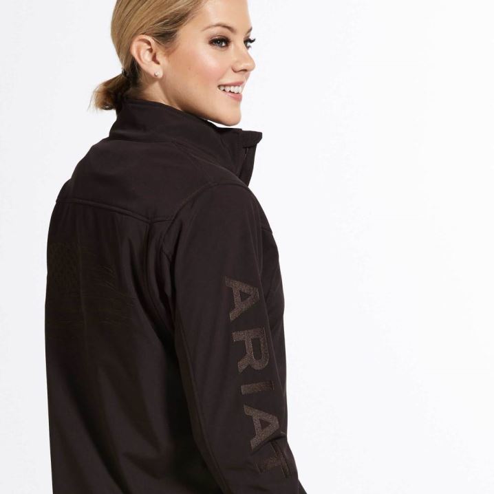 Ariat REAL Team Patriot Softshell Jacket Kava | Y9BUj6mX