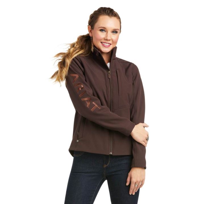 Ariat REAL Team Patriot Softshell Jacket Kava | Y9BUj6mX