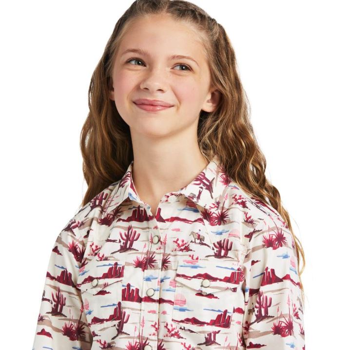 Ariat REAL Yuma Shirt Yuma Landscape Print | VYJlcMXK