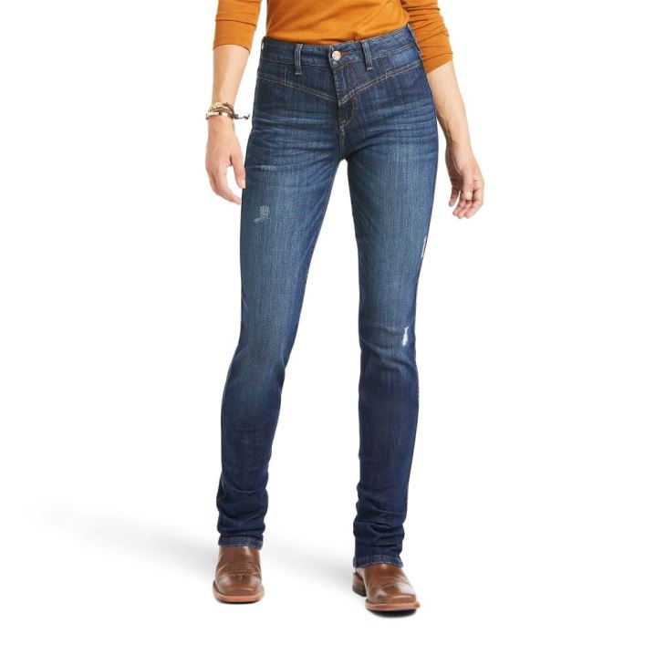 Ariat R.E.A.L. High Rise Lucy Straight Jean Pacific | zhR8rgCK