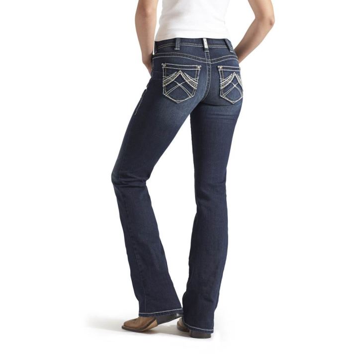 Ariat R.E.A.L. Mid Rise Stretch Whipstitch Boot Cut Jean Ocean | ve5pRTIq