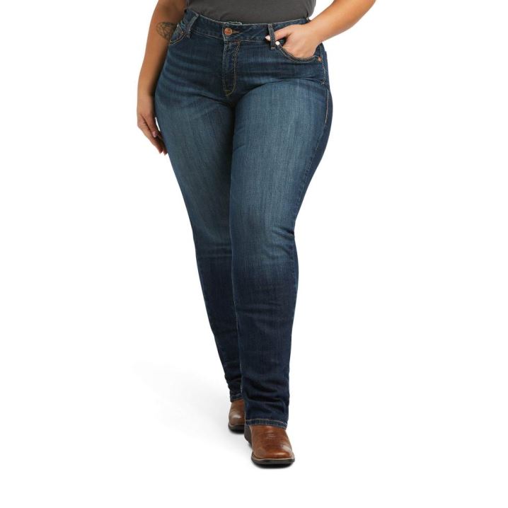 Ariat R.E.A.L. Perfect Rise Analise Stackable Straight Leg Jean Burbank | 92xgeb5j