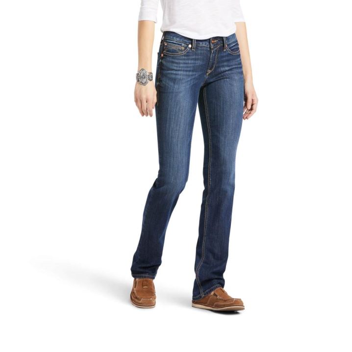 Ariat R.E.A.L. Perfect Rise Analise Stackable Straight Leg Jean Burbank | 92xgeb5j