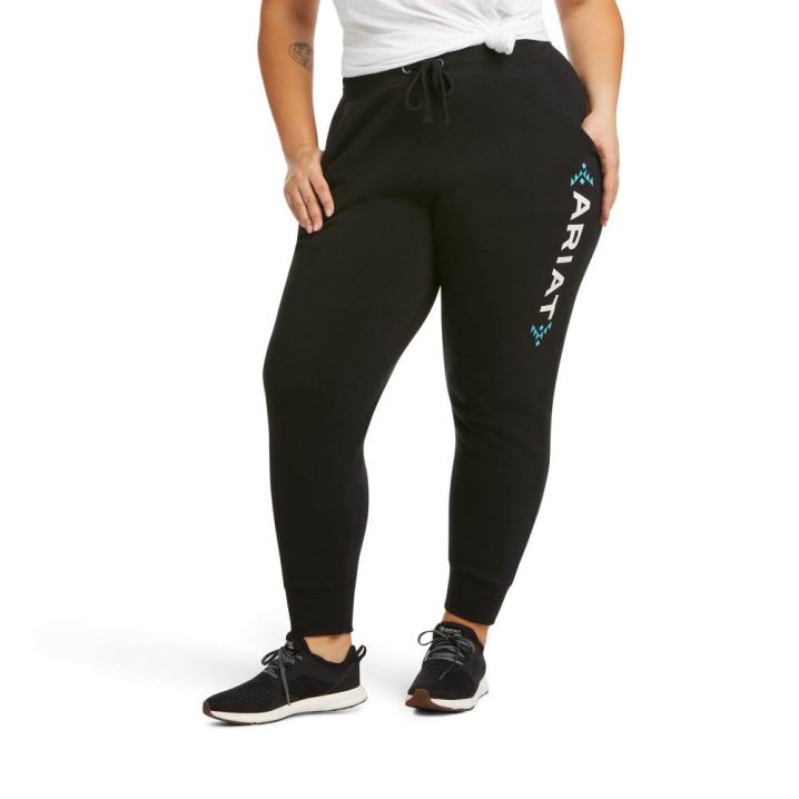 Ariat Real Ariat Jogger Sweatpants Črne | MDbJcedg