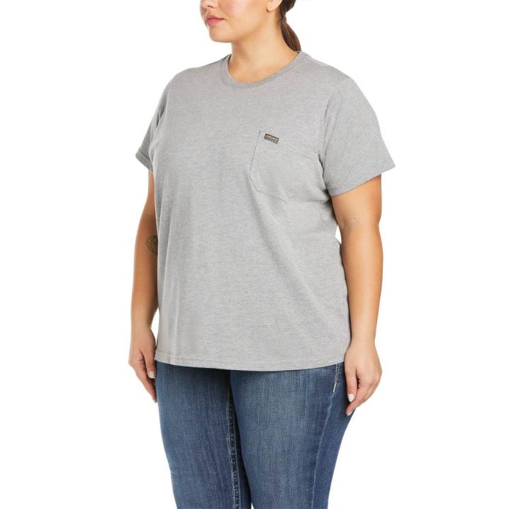 Ariat Rebar Cotton Strong T-Shirt Sive | bZUirXnW