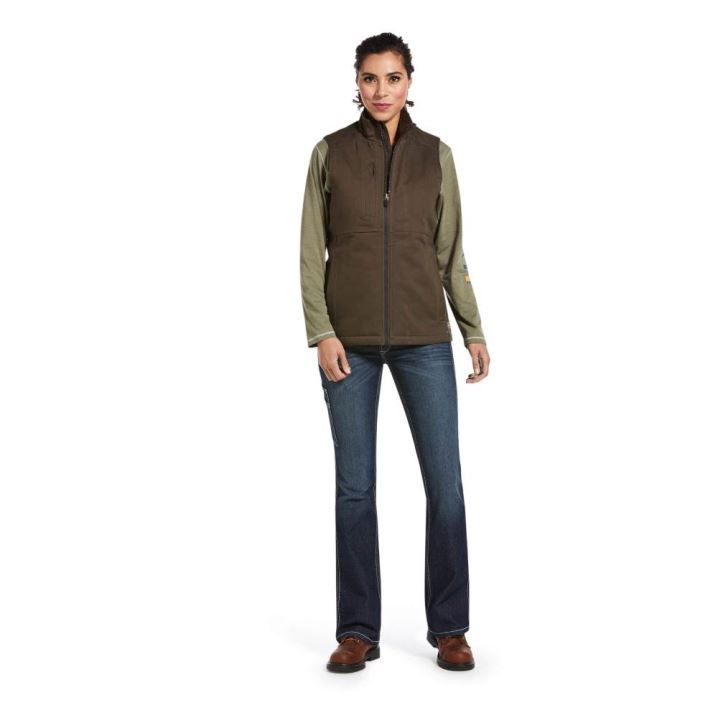 Ariat Rebar DuraCanvas Insulated Vest Wren | 7TTumvlb