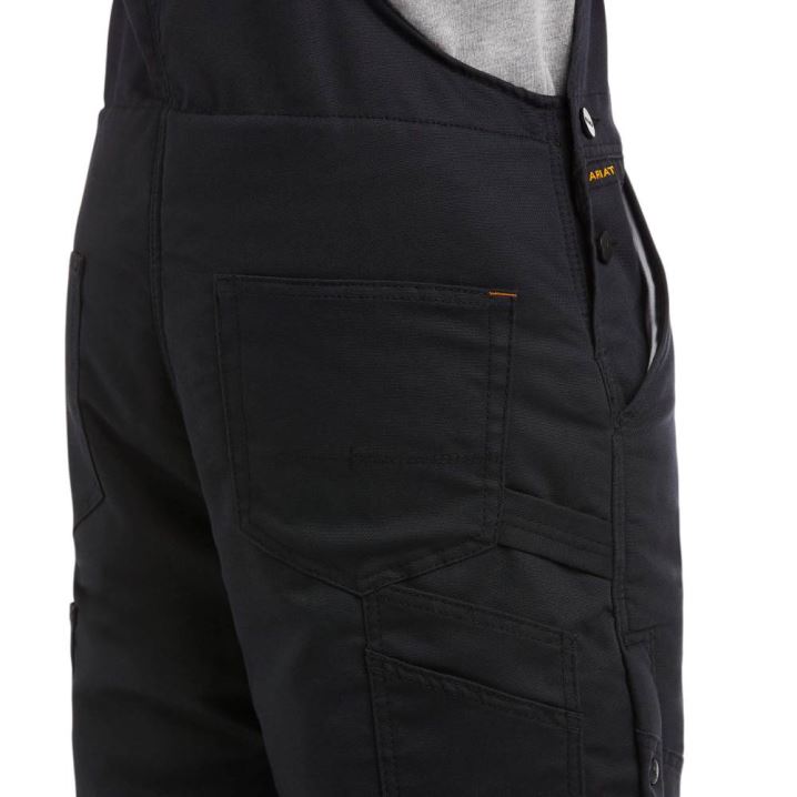 Ariat Rebar DuraCanvas Stretch Insulated Bib Črne | VAc22pLB