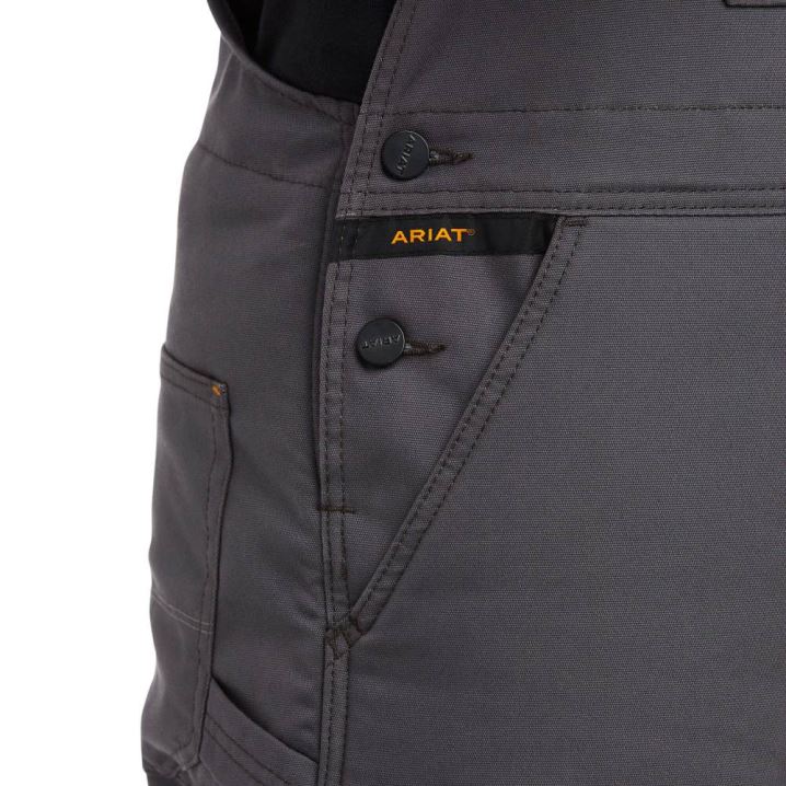 Ariat Rebar DuraCanvas Stretch Insulated Bib Sive | hZ855RNI