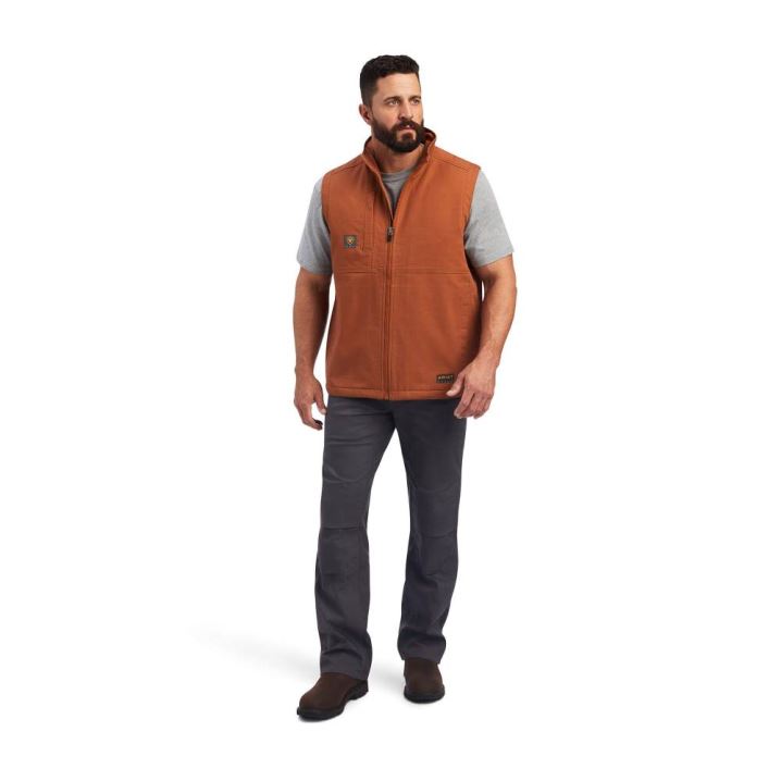 Ariat Rebar DuraCanvas Vest Bakrene | z0aVyXfU