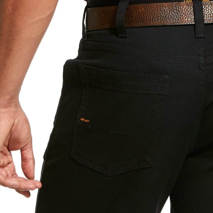 Ariat Rebar DuraStretch Made Tough Short Črne | KbQXRMTA