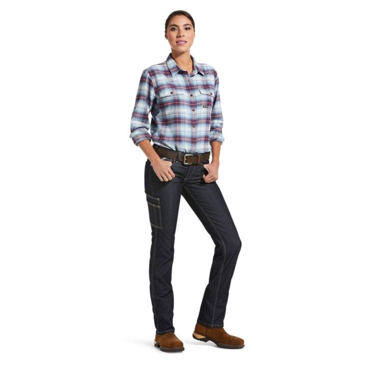 Ariat Rebar DuraStretch Raven Straight Leg Jean Rinse | t5g4xAv3