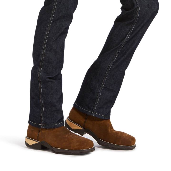 Ariat Rebar DuraStretch Raven Straight Leg Jean Rinse | t5g4xAv3