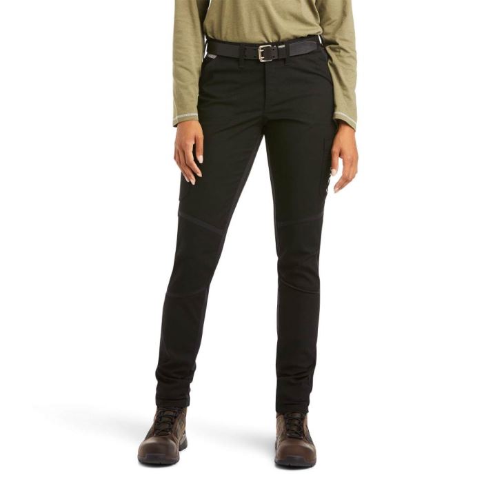 Ariat Rebar DuraStretch Ripstop Cargo Straight Leg Pant Črne | lHhMB8kG