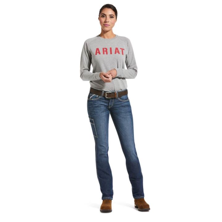 Ariat Rebar DuraStretch Riveter Straight Leg Jean Nightride | LHq3dZdZ