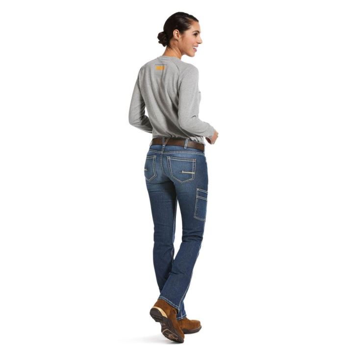 Ariat Rebar DuraStretch Riveter Straight Leg Jean Nightride | LHq3dZdZ