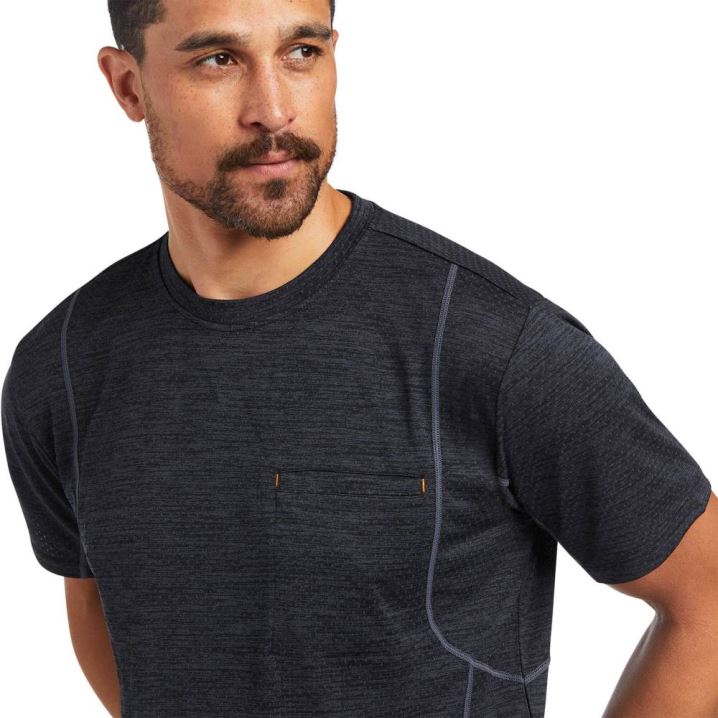 Ariat Rebar Evolution Athletic Fit T-Shirt Črne | 4efisTru