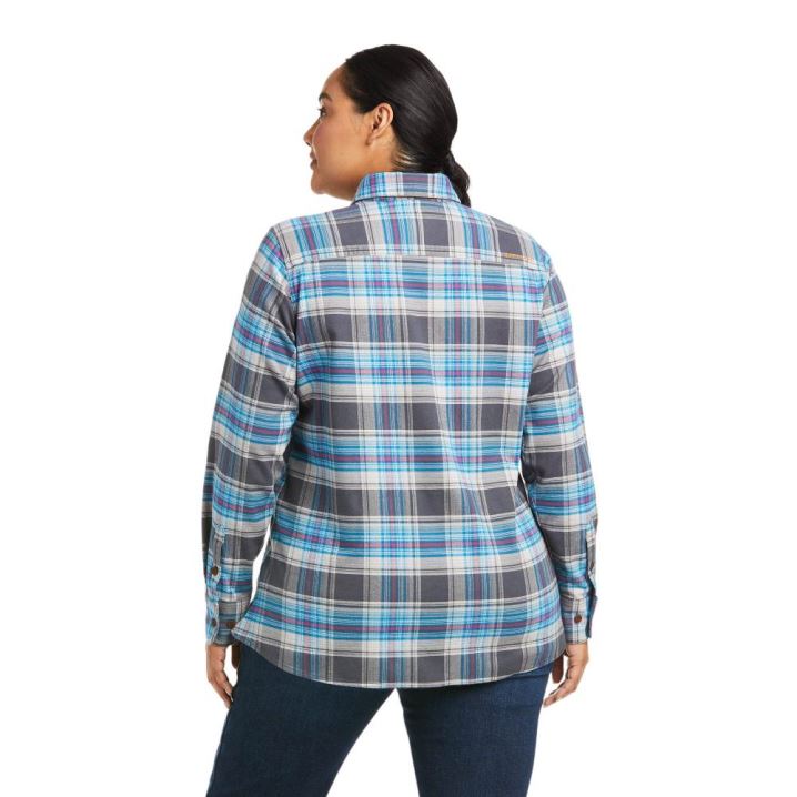 Ariat Rebar Flannel DuraStretch Work Shirt Sive | nYhqirOx