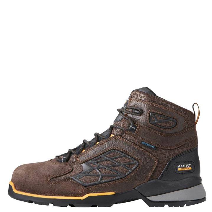 Ariat Rebar Flex 6" Waterproof Work Boot Čokolade Rjave | 0q91TYcw