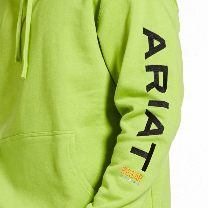 Ariat Rebar Grafične Hoodie Svetlo Zelene Črne | ceEMHb4r