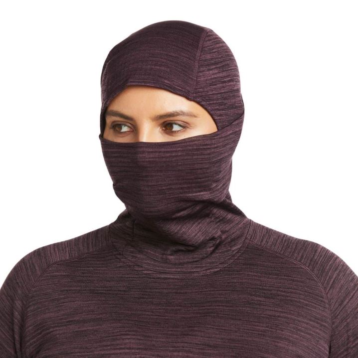 Ariat Rebar Gridwork Balaclava Baselayer Vijolične | crgO368L