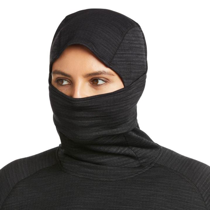 Ariat Rebar Gridwork Balaclava Baselayer Črne | vjIeXjlk