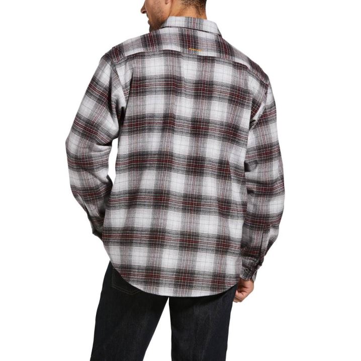 Ariat Rebar Heavyweight Flannel Shirt Sive | Uq3FLvxe