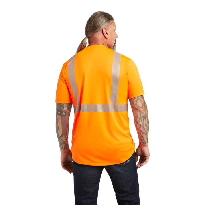 Ariat Rebar Hi-Vis ANSI T-Shirt Oranžne | 69WLOswR