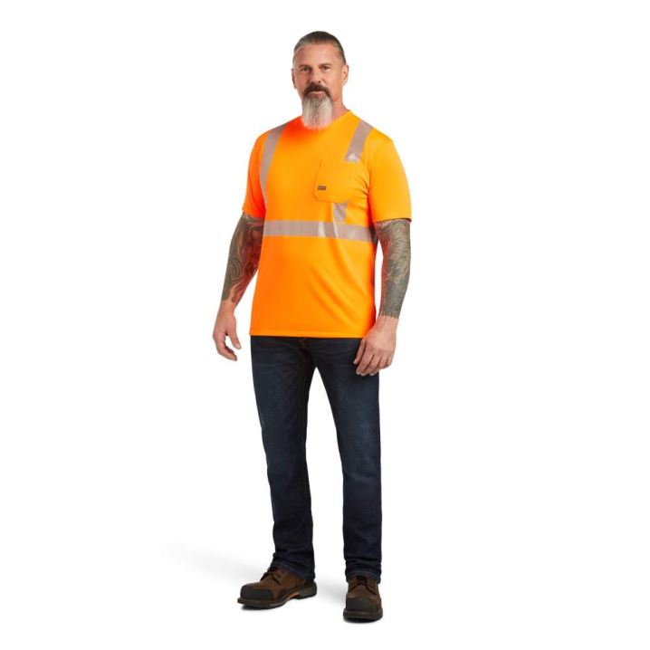 Ariat Rebar Hi-Vis ANSI T-Shirt Oranžne | 69WLOswR