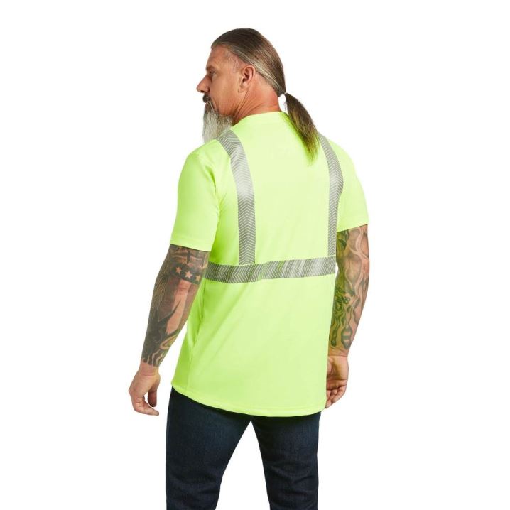 Ariat Rebar Hi-Vis ANSI T-Shirt Rumene | 5GaAZUws