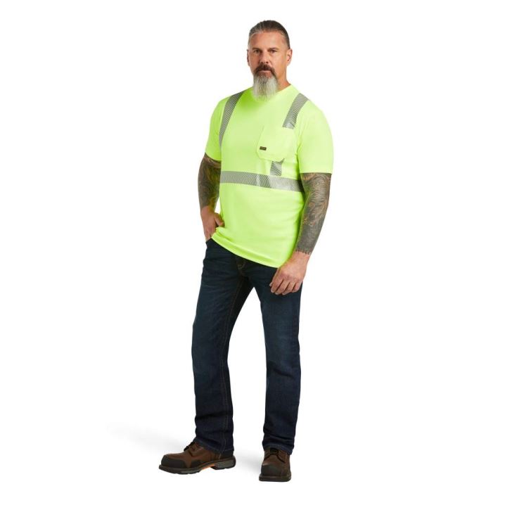 Ariat Rebar Hi-Vis ANSI T-Shirt Rumene | 5GaAZUws