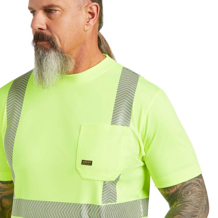 Ariat Rebar Hi-Vis ANSI T-Shirt Rumene | 5GaAZUws