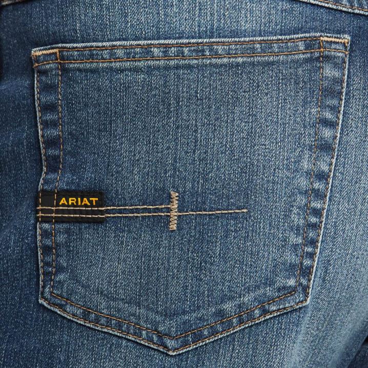 Ariat Rebar M3 Loose DuraStretch Basic Stackable Straight Leg Jean Sierra | McrF7gOC