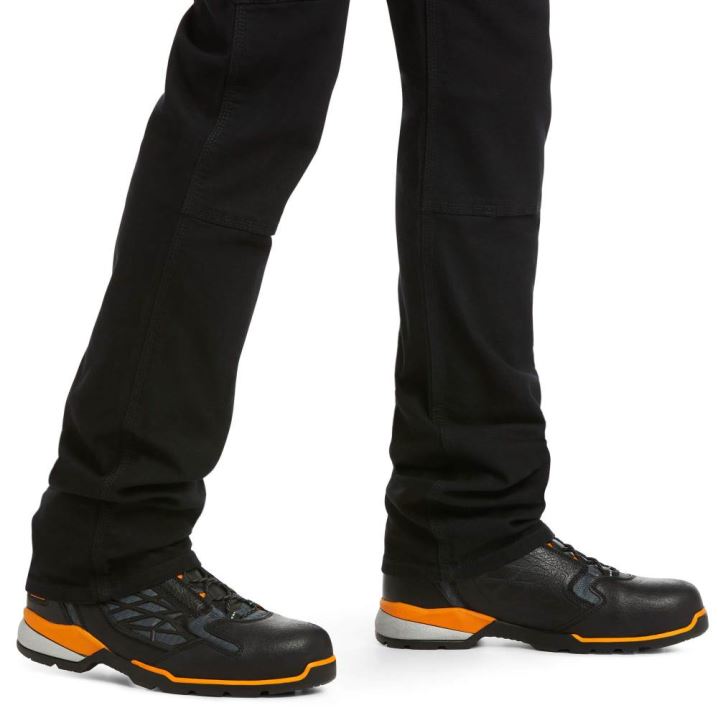 Ariat Rebar M4 Relaxed DuraStretch Made Tough Double Front Stackable Straight Leg Pant Črne | 1jGApi14