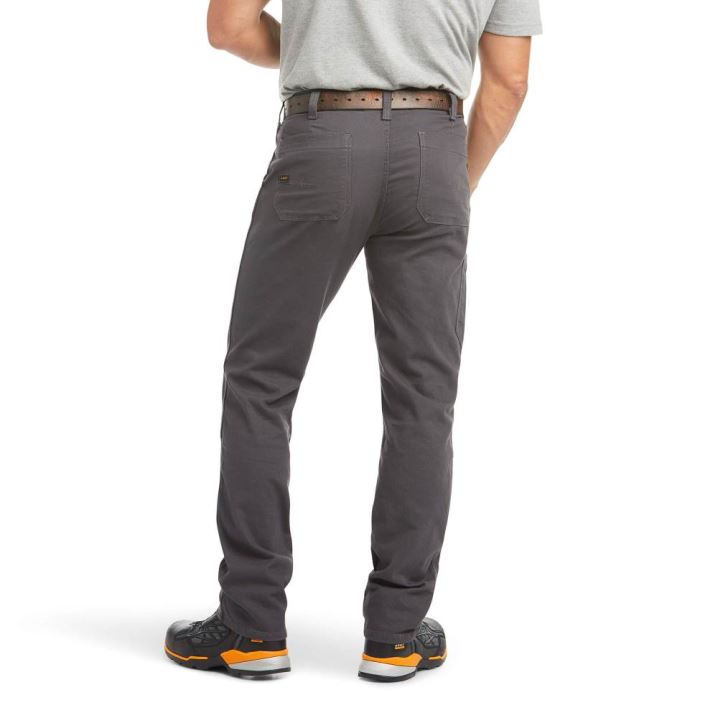 Ariat Rebar M4 Relaxed DuraStretch Made Tough Double Front Stackable Straight Leg Pant Sive | DPaOeAOw