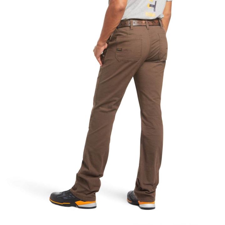 Ariat Rebar M4 Relaxed DuraStretch Made Tough Double Front Stackable Straight Leg Pant Wren | HqtaRH4x