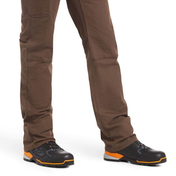 Ariat Rebar M4 Relaxed DuraStretch Made Tough Double Front Stackable Straight Leg Pant Wren | HqtaRH4x