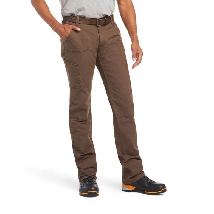 Ariat Rebar M4 Relaxed DuraStretch Made Tough Double Front Stackable Straight Leg Pant Wren | HqtaRH4x