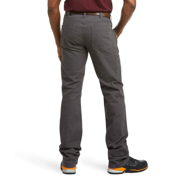 Ariat Rebar M4 Relaxed DuraStretch Made Tough Stackable Straight Leg Pant Sive | VXmWDXYK