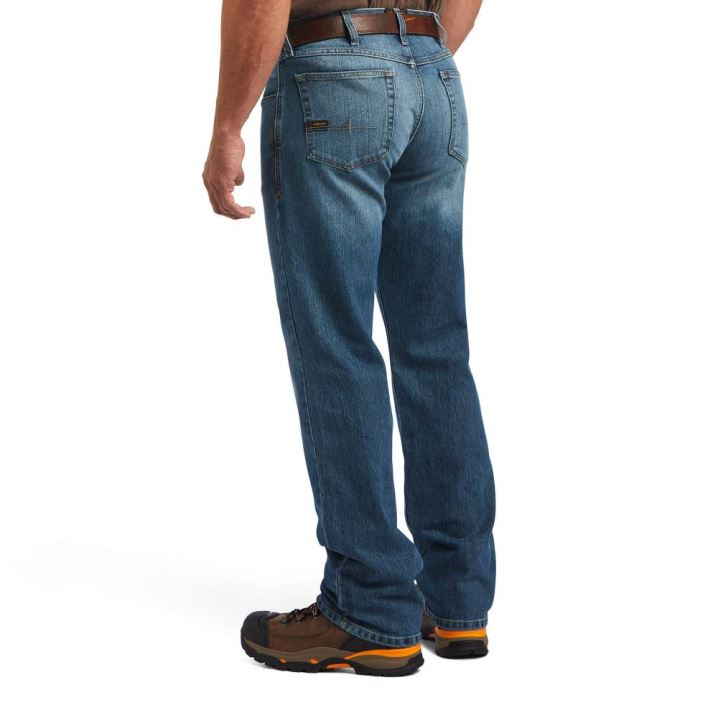 Ariat Rebar M5 Straight DuraStretch Basic Stackable Straight Leg Jean Edgewood | rKO4PTrz