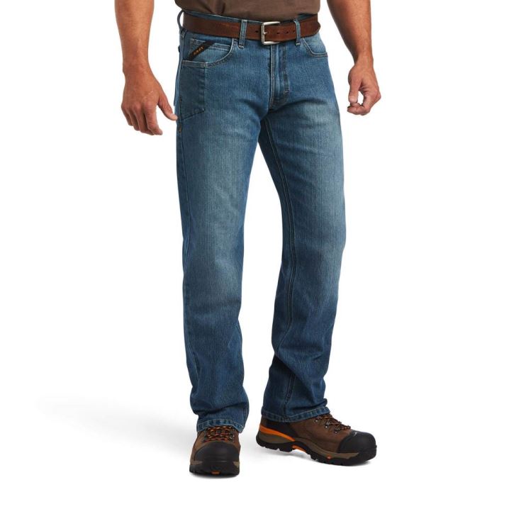 Ariat Rebar M5 Straight DuraStretch Basic Stackable Straight Leg Jean Edgewood | rKO4PTrz