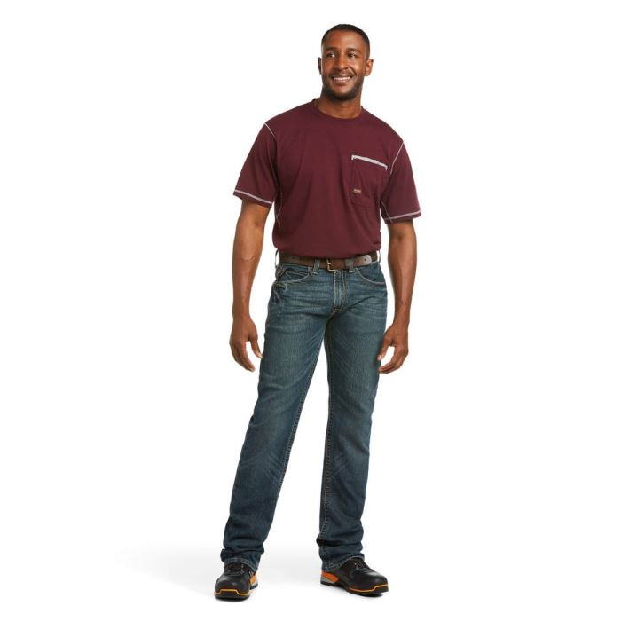 Ariat Rebar M5 Straight DuraStretch Edge Stackable Straight Leg Jean Ironside | t1oCbQhw