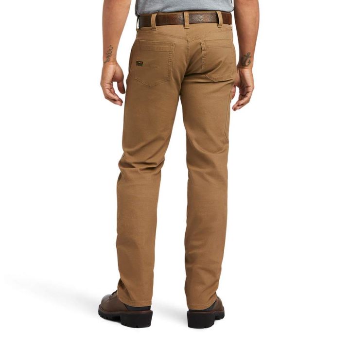 Ariat Rebar M7 Slim DuraStretch Made Tough Straight Pant Kaki | 34RtL1M6