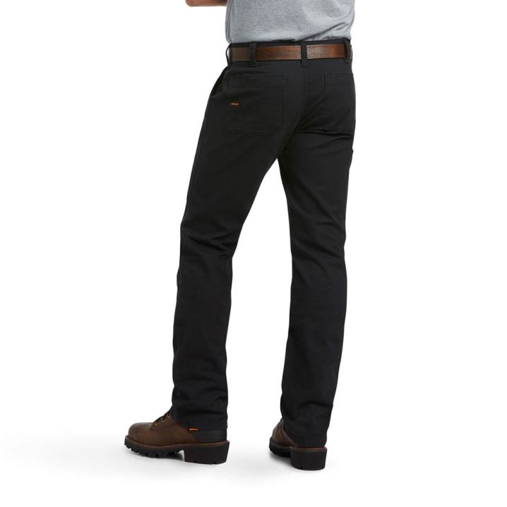 Ariat Rebar M7 Slim DuraStretch Made Tough Double Front Straight Pant Črne | DkRzbhCc