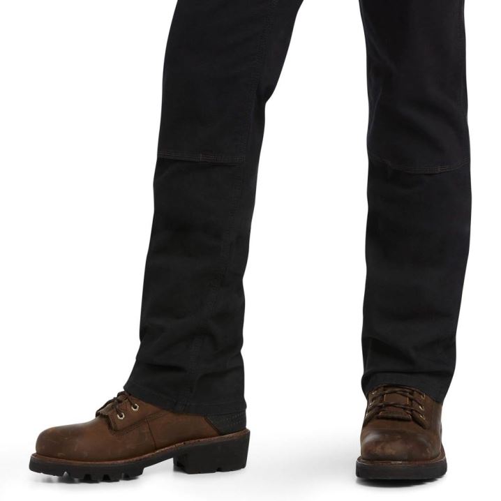 Ariat Rebar M7 Slim DuraStretch Made Tough Double Front Straight Pant Črne | DkRzbhCc